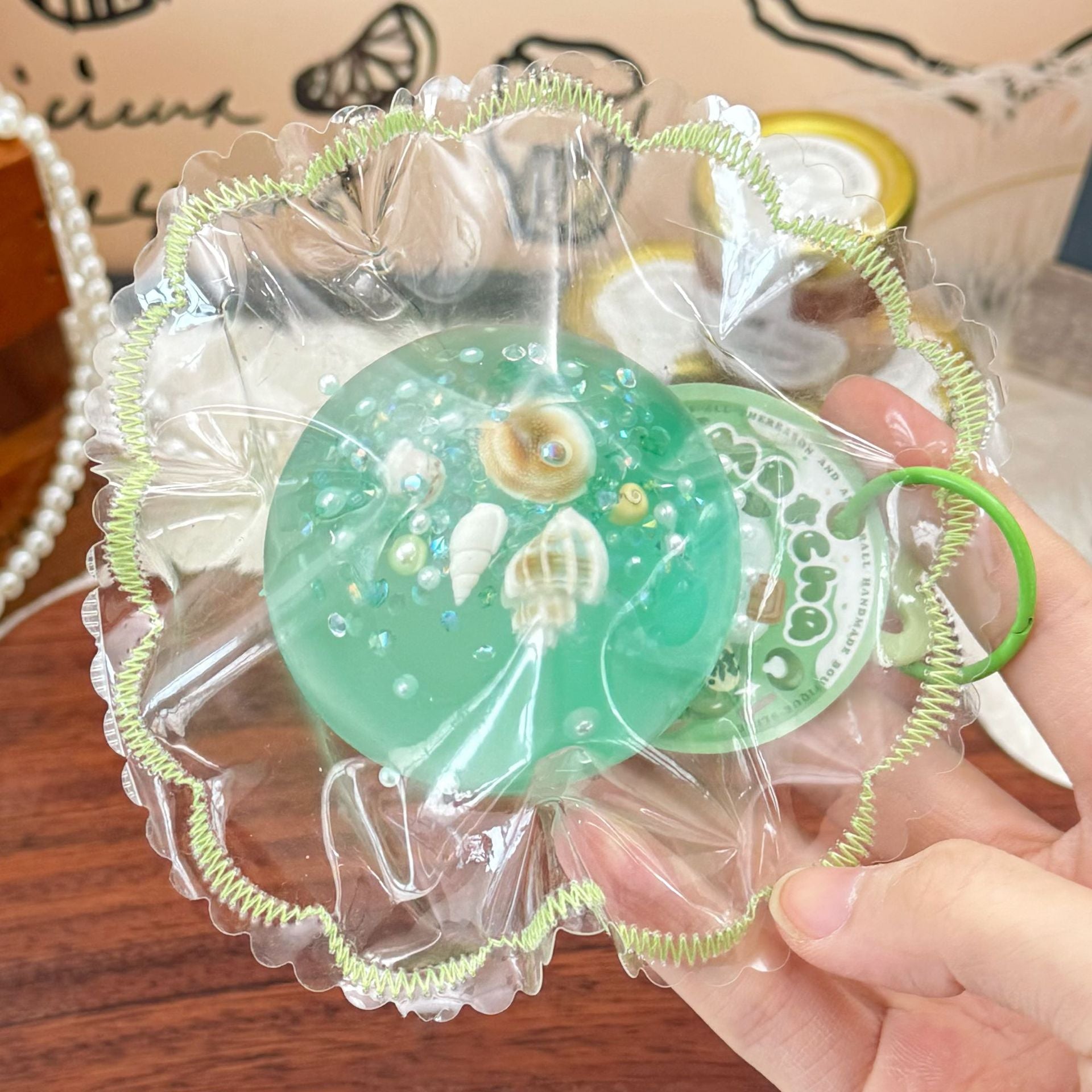 Ocean ball cream mud dry bar mud kneading music feeling food grade silicone children's toy decompression kneading music toy