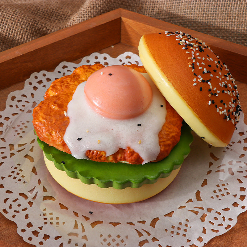 Wet soft slow rebound hamburger pinch music children students office workers decompression artifact toys novel decompression puzzle
