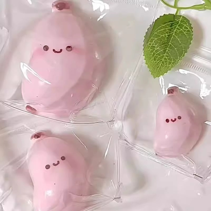 Speechless small steamed buns, pinch Le water feeling burst pulp, cream feeling decompression DIY food grade silicone homemade decompression toy