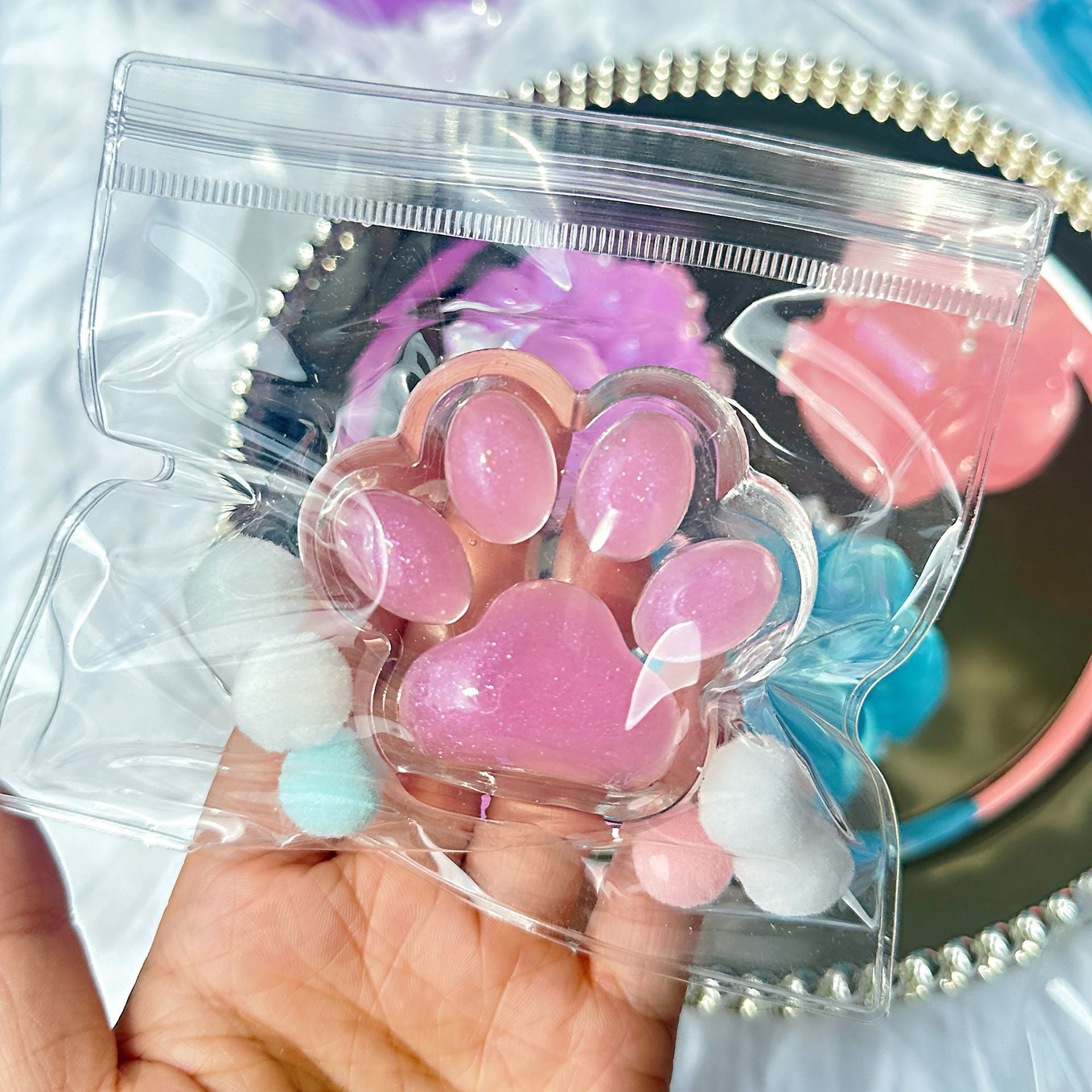 Speechless small steamed buns, pinch Le water feeling burst pulp, cream feeling decompression DIY food grade silicone homemade decompression toy