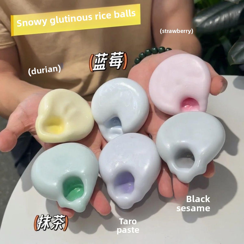 Shaping ice skin glutinous rice cake handmade ball kneading music belt needle noisy ball toy giggling vent decompression artifact