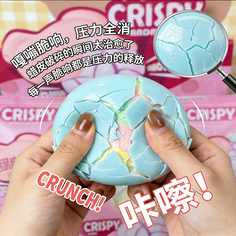 Crispy Pinch Le Handmade Ball Mint Black Qiao Matcha Super Soft Decompression Wax Skin Ball Vent Voice Control Xiaohongshu Same Style