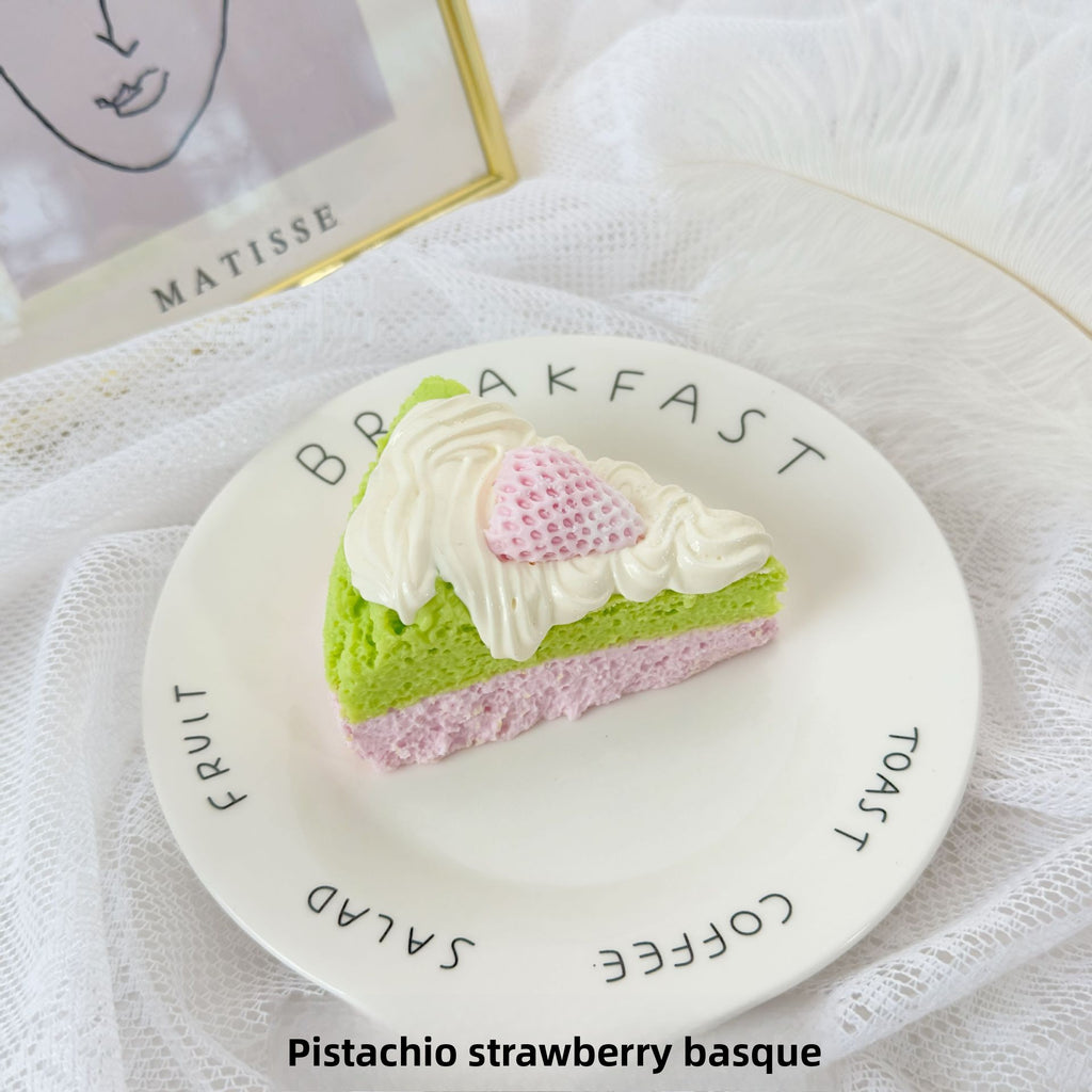 Basque series xiaohongshu best sellingartificial food pinch fun kids toys decompression food play cream mud pinch