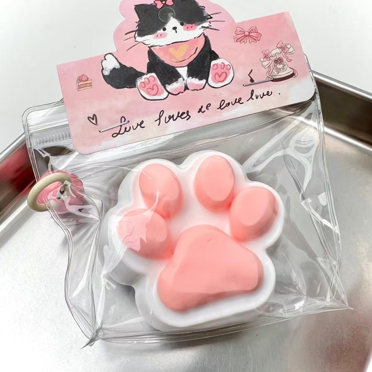 Cat's claw series cream mud dry bar mud kneading music feeling food grade silicone children's toy decompression kneading music toy