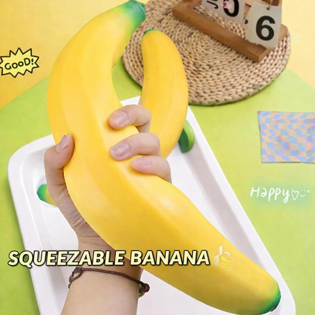 TPR Pinch Music Toys Big Mac Big Banana Pinch Music Simulation Fruit Banana Decompression Vent Adult Toys