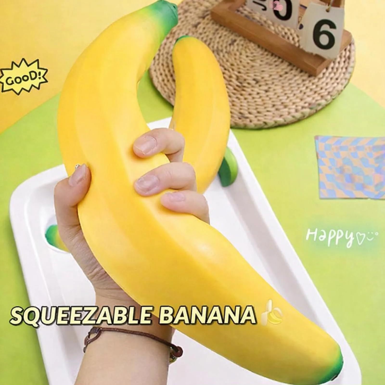 TPR Pinch Music Toys Big Mac Big Banana Pinch Music Simulation Fruit Banana Decompression Vent Adult Toys