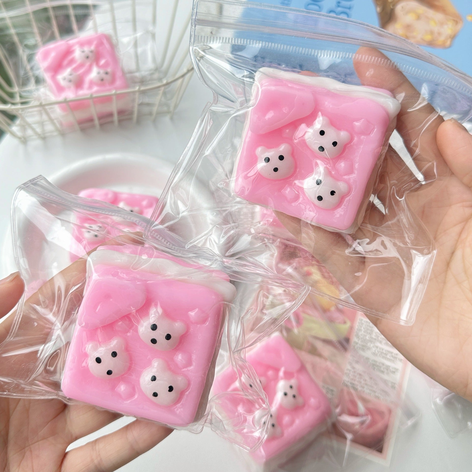 Speechless small steamed buns, pinch Le water feeling burst pulp, cream feeling decompression DIY food grade silicone homemade decompression toy