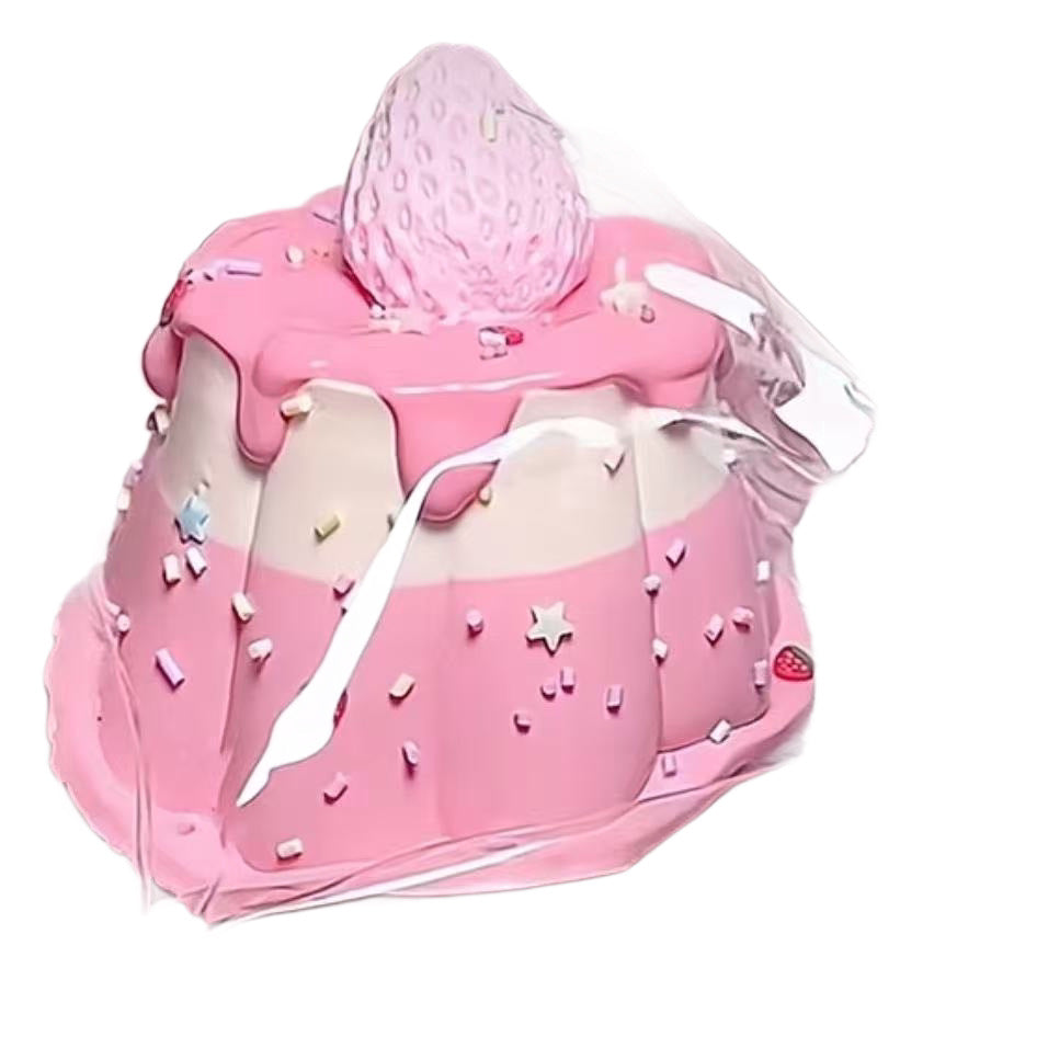 Cream strawberry big pudding silicone decompression toy slow rebound cute pinching music student party decompression artifact