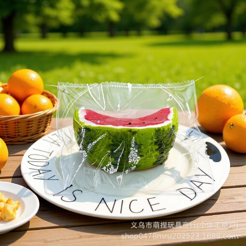 Food grade silicone decompression toy simulation watermelon cantaloupe slow rebound pinch music Japan Xiaohongshu Douyin