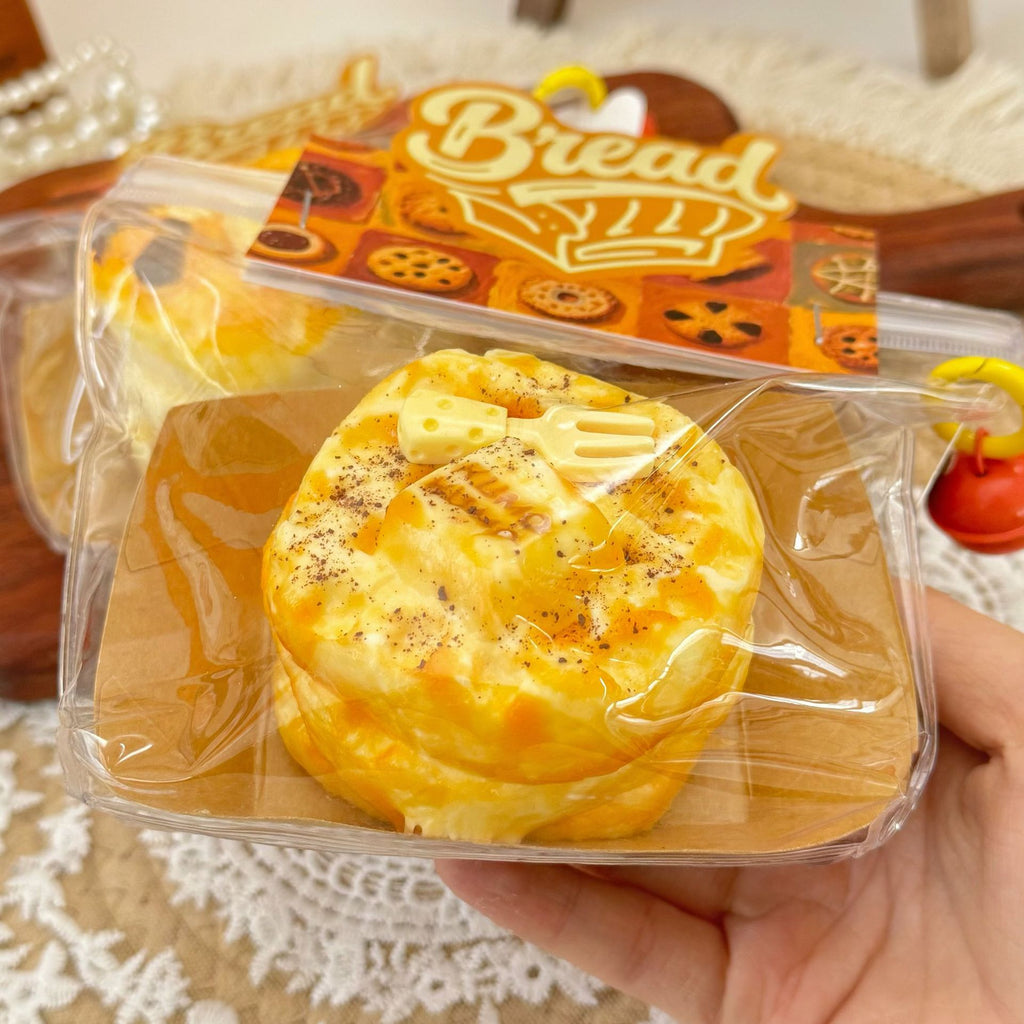 Kumo waffles, cream mud, dry bar mud, kneading music, food grade silicone children's toys, decompression, kneading music play