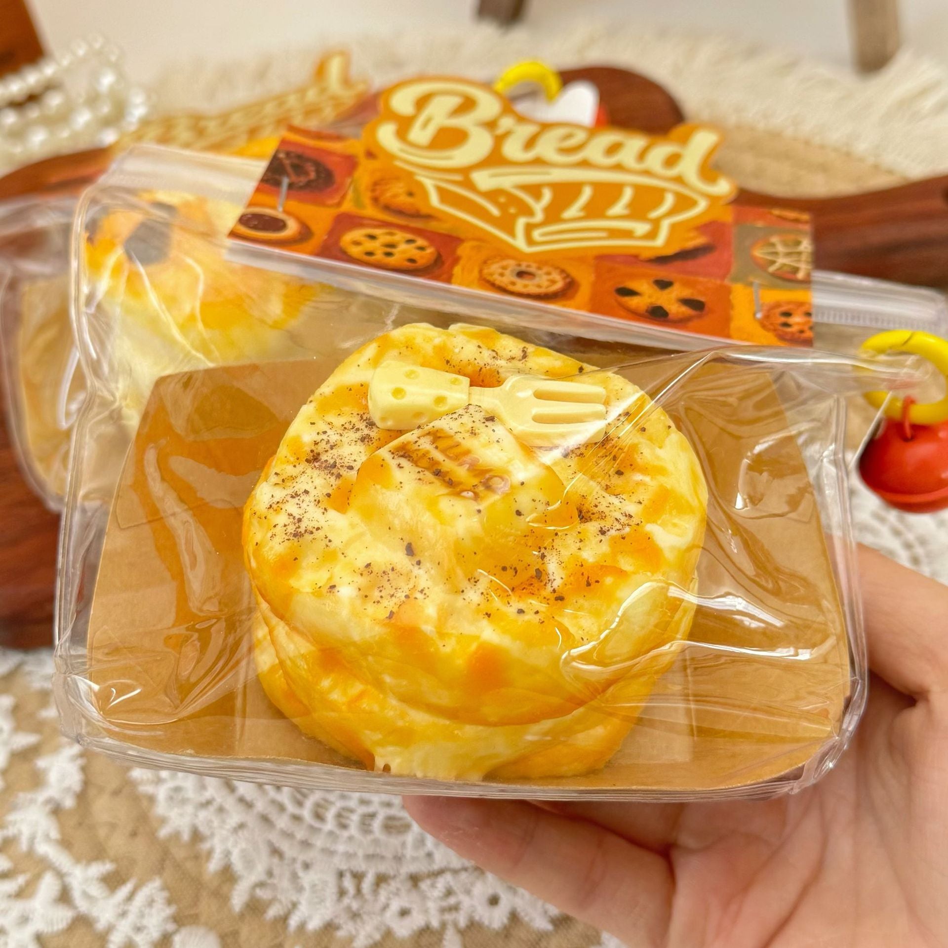 Kumo waffles, cream mud, dry bar mud, kneading music, food grade silicone children's toys, decompression, kneading music play