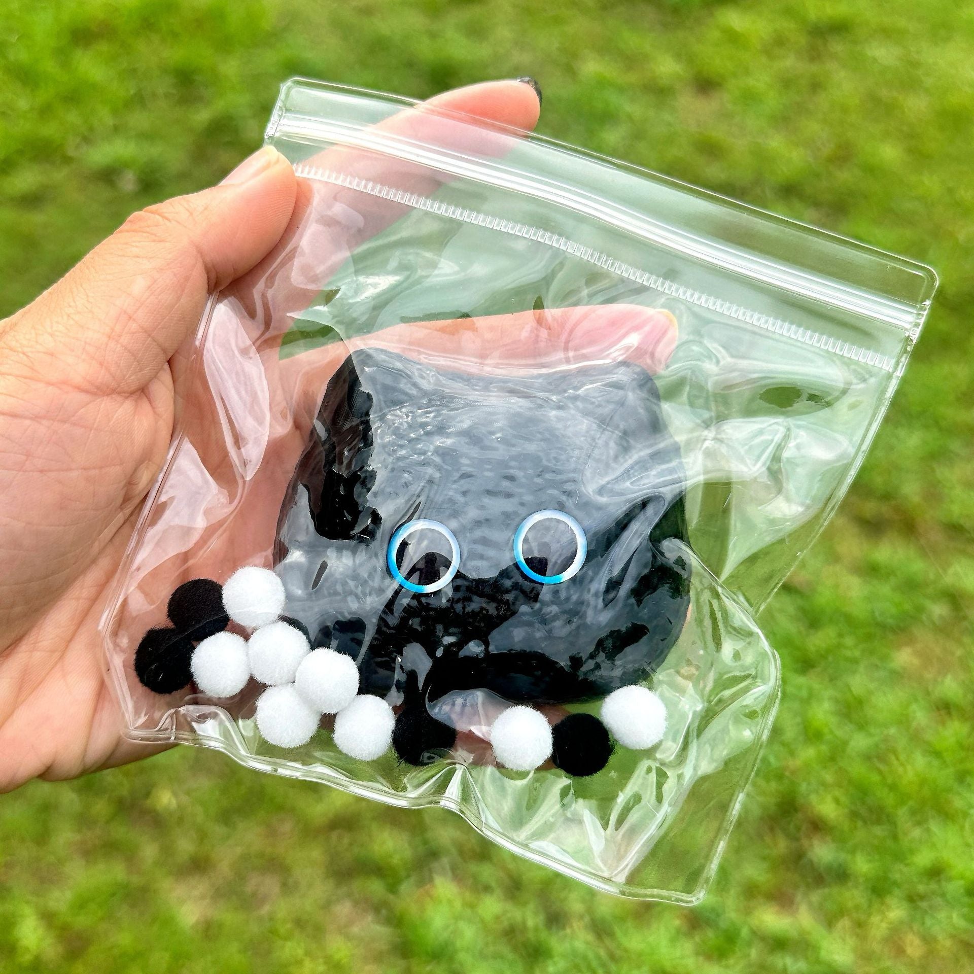 Speechless small steamed buns, pinch Le water feeling burst pulp, cream feeling decompression DIY food grade silicone homemade decompression toy
