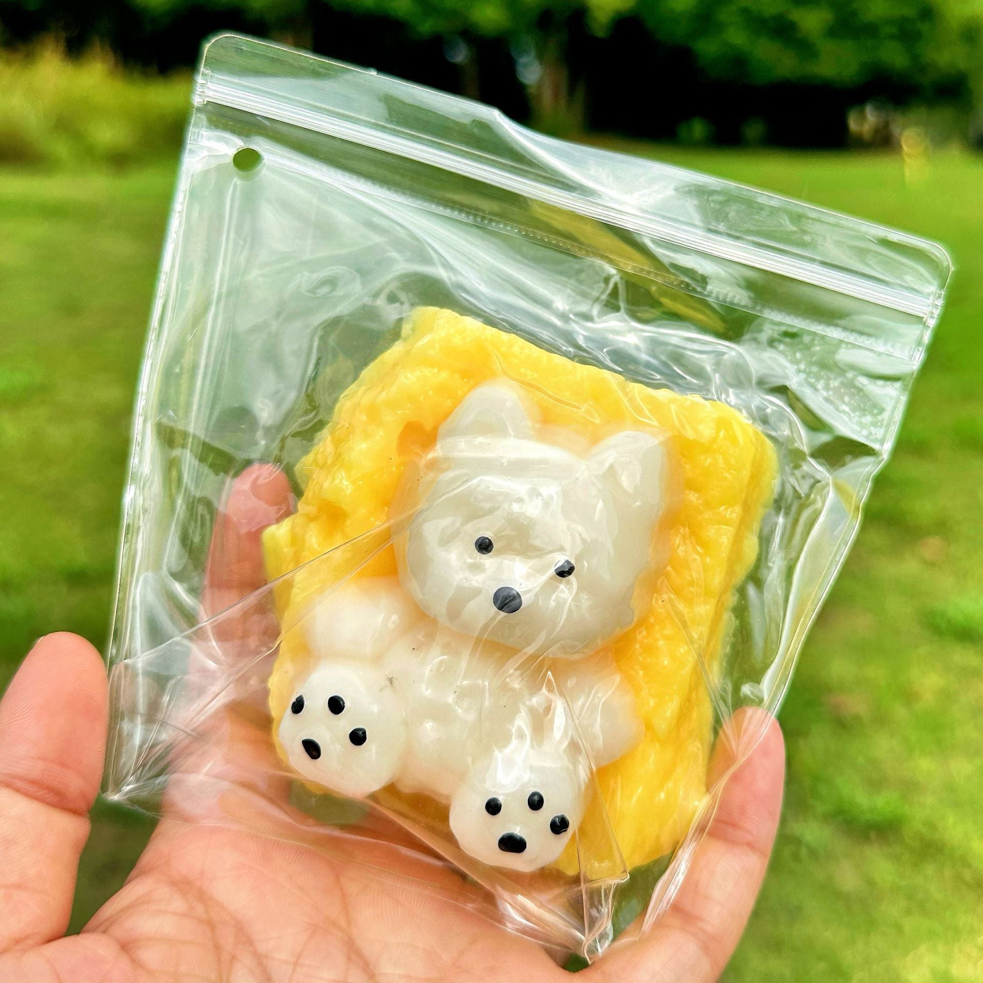 Speechless small steamed buns, pinch Le water feeling burst pulp, cream feeling decompression DIY food grade silicone homemade decompression toy