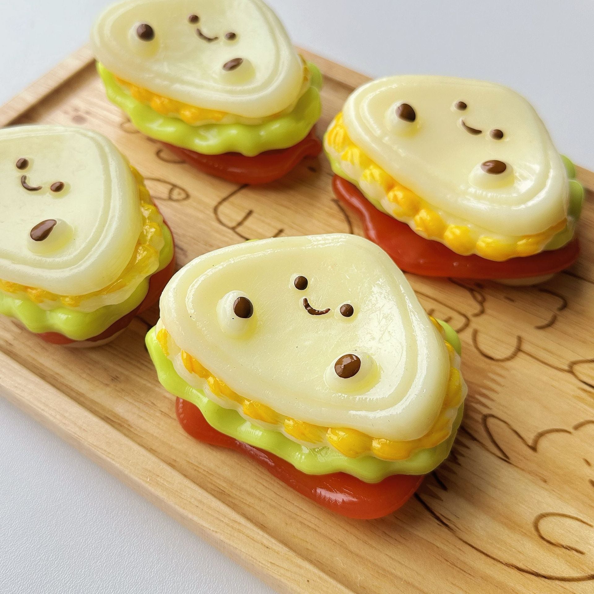 Speechless small steamed buns, pinch Le water feeling burst pulp, cream feeling decompression DIY food grade silicone homemade decompression toy