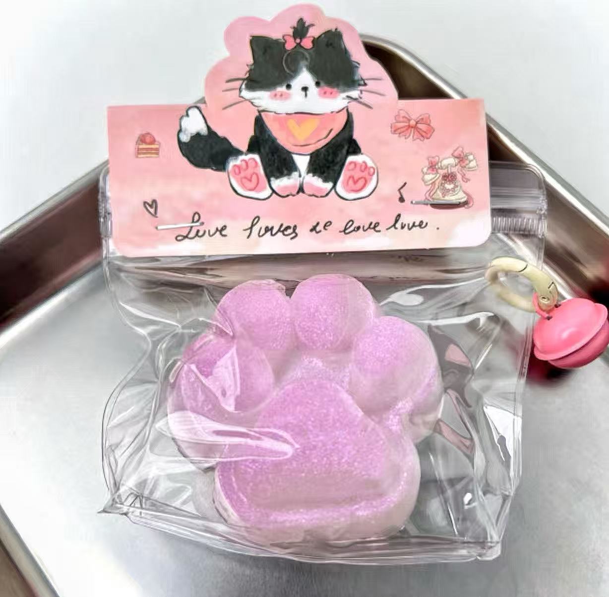 Cat's claw series cream mud dry bar mud kneading music feeling food grade silicone children's toy decompression kneading music toy