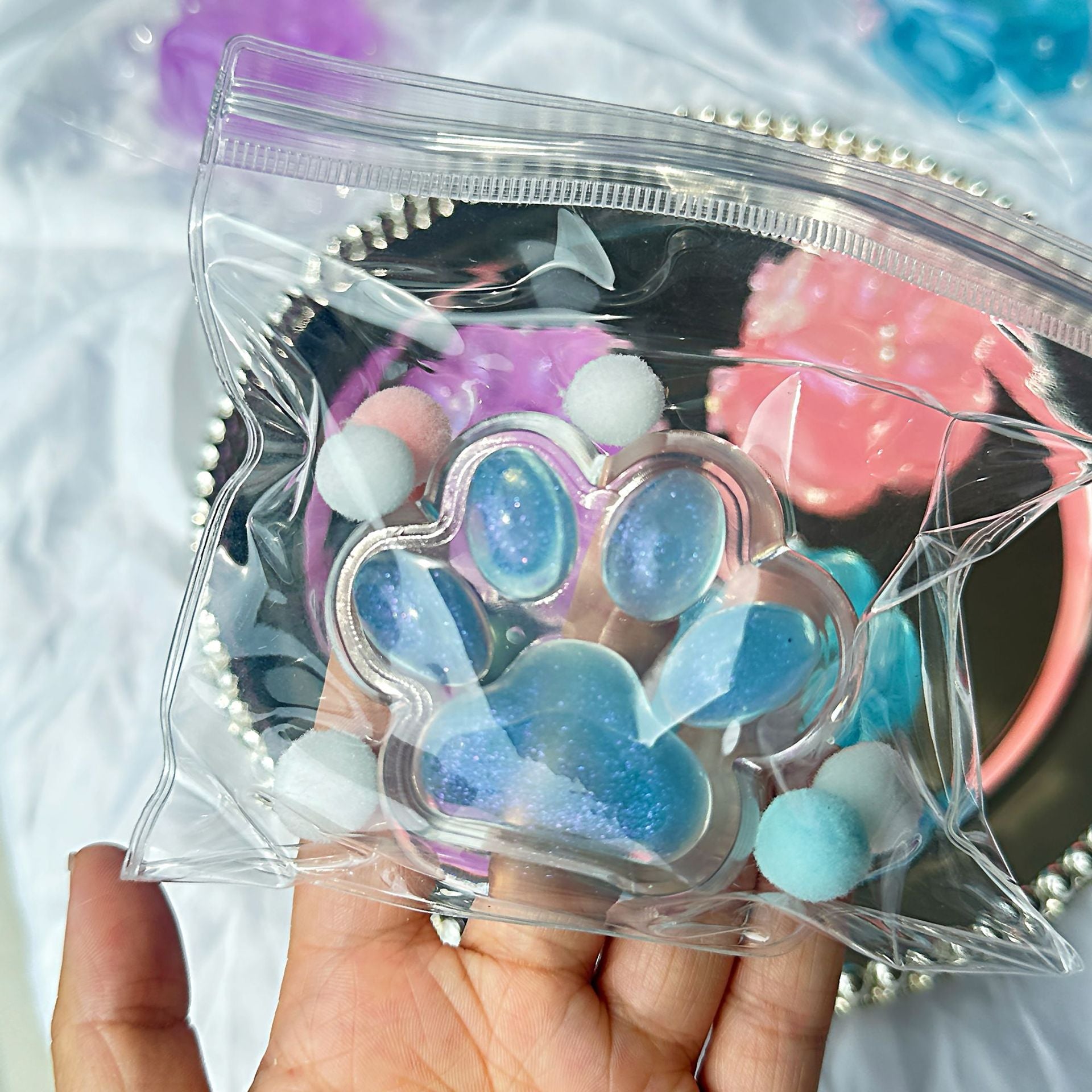 Speechless small steamed buns, pinch Le water feeling burst pulp, cream feeling decompression DIY food grade silicone homemade decompression toy