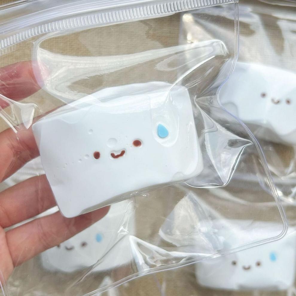 Speechless small steamed buns, pinch Le water feeling burst pulp, cream feeling decompression DIY food grade silicone homemade decompression toy