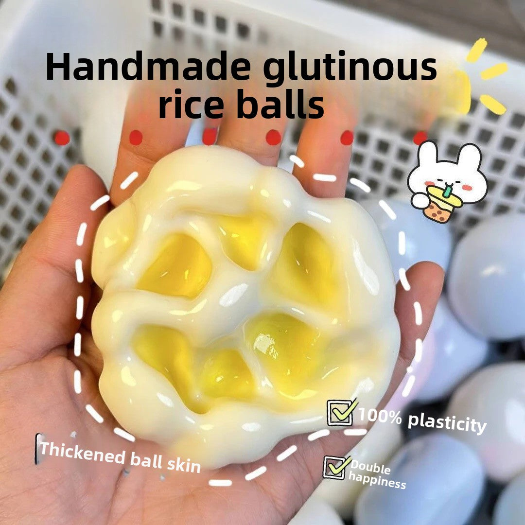 Shaping ice skin glutinous rice cake handmade ball kneading music belt needle noisy ball toy giggling vent decompression artifact
