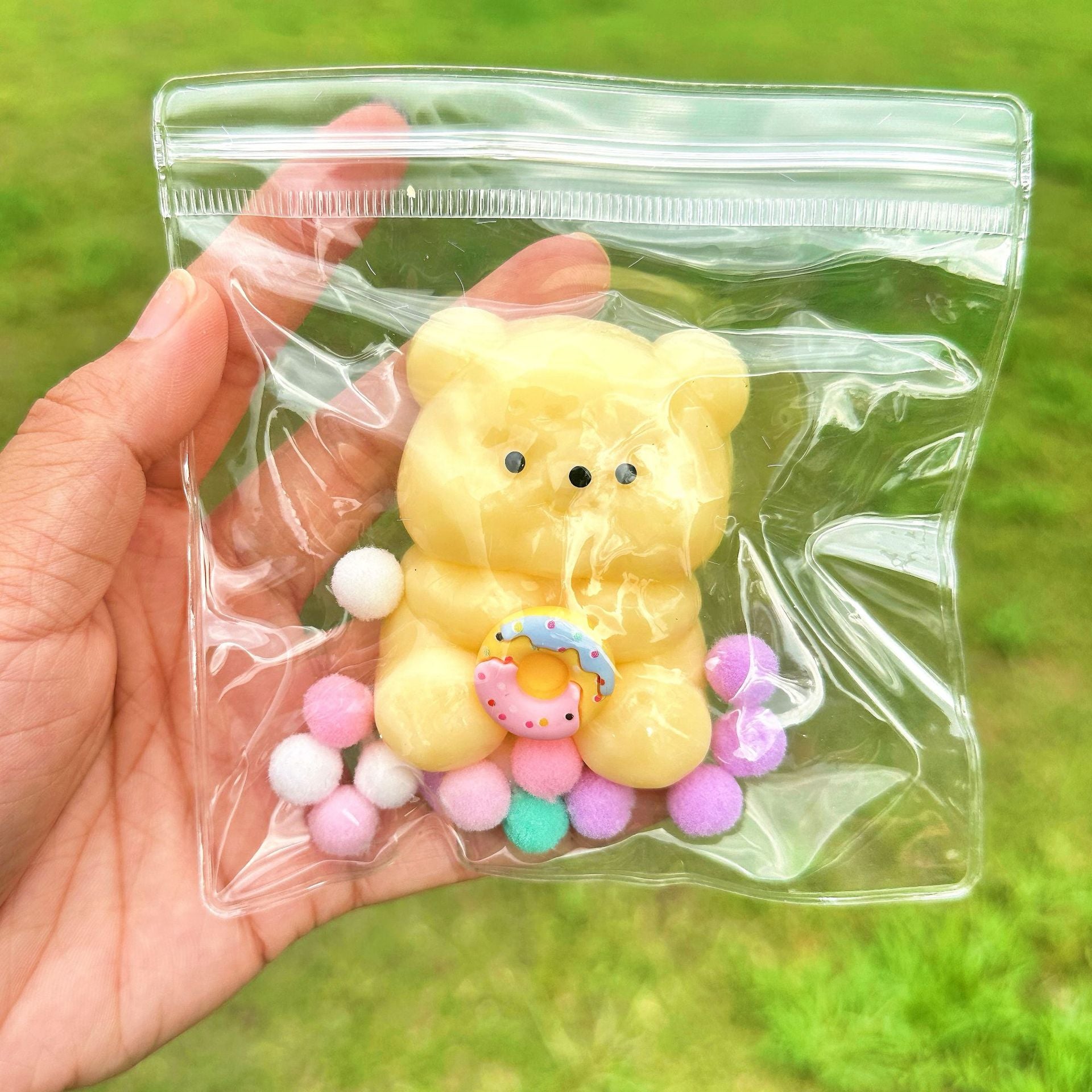 Speechless small steamed buns, pinch Le water feeling burst pulp, cream feeling decompression DIY food grade silicone homemade decompression toy