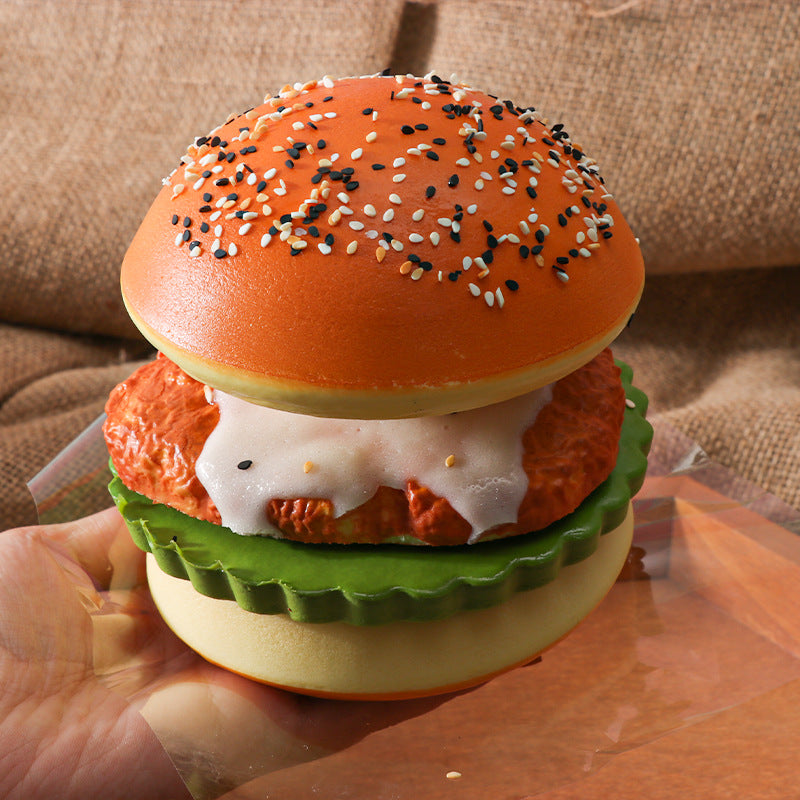 Wet soft slow rebound hamburger pinch music children students office workers decompression artifact toys novel decompression puzzle