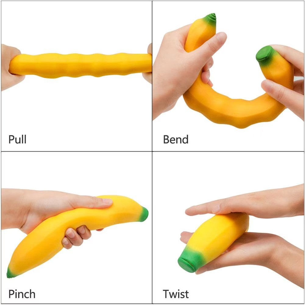 TPR Pinch Music Toys Big Mac Big Banana Pinch Music Simulation Fruit Banana Decompression Vent Adult Toys