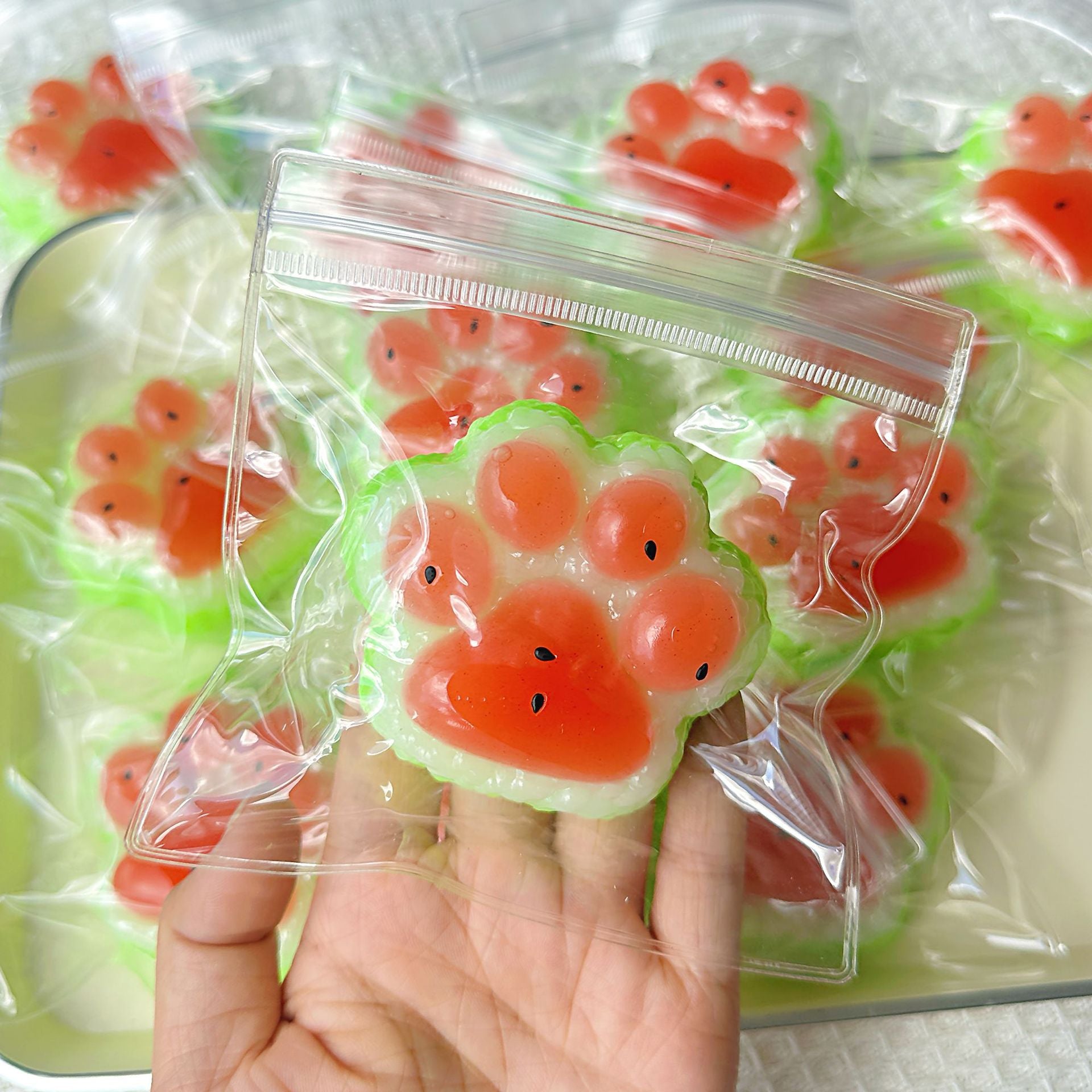 Speechless small steamed buns, pinch Le water feeling burst pulp, cream feeling decompression DIY food grade silicone homemade decompression toy