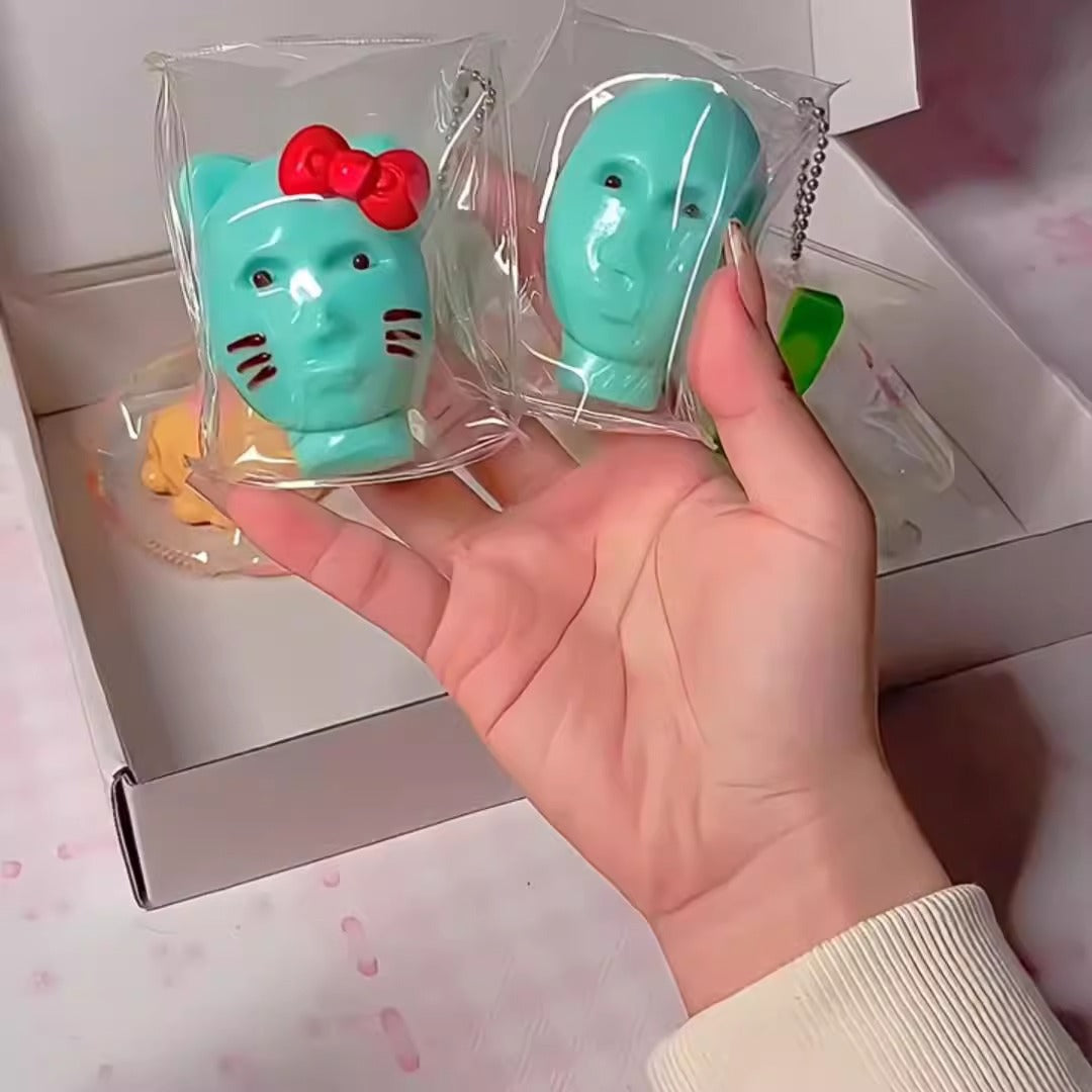 Speechless small steamed buns, pinch Le water feeling burst pulp, cream feeling decompression DIY food grade silicone homemade decompression toy