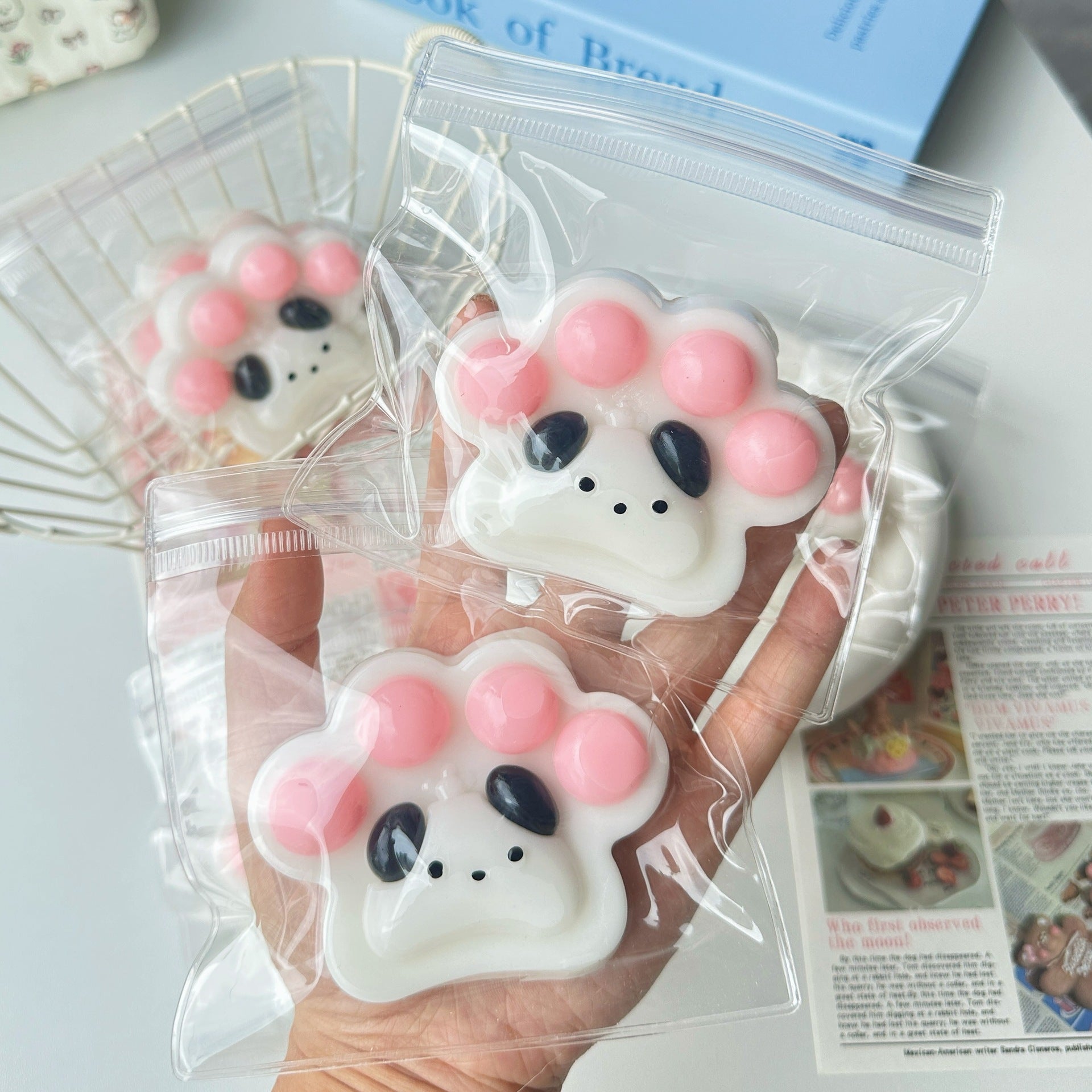 Speechless small steamed buns, pinch Le water feeling burst pulp, cream feeling decompression DIY food grade silicone homemade decompression toy