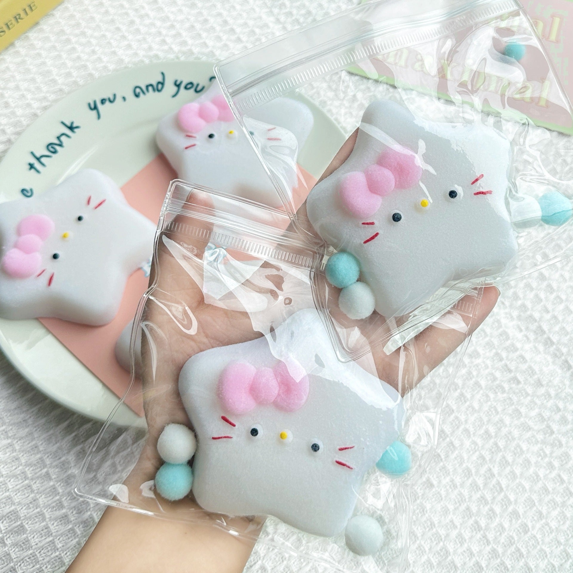 Speechless small steamed buns, pinch Le water feeling burst pulp, cream feeling decompression DIY food grade silicone homemade decompression toy