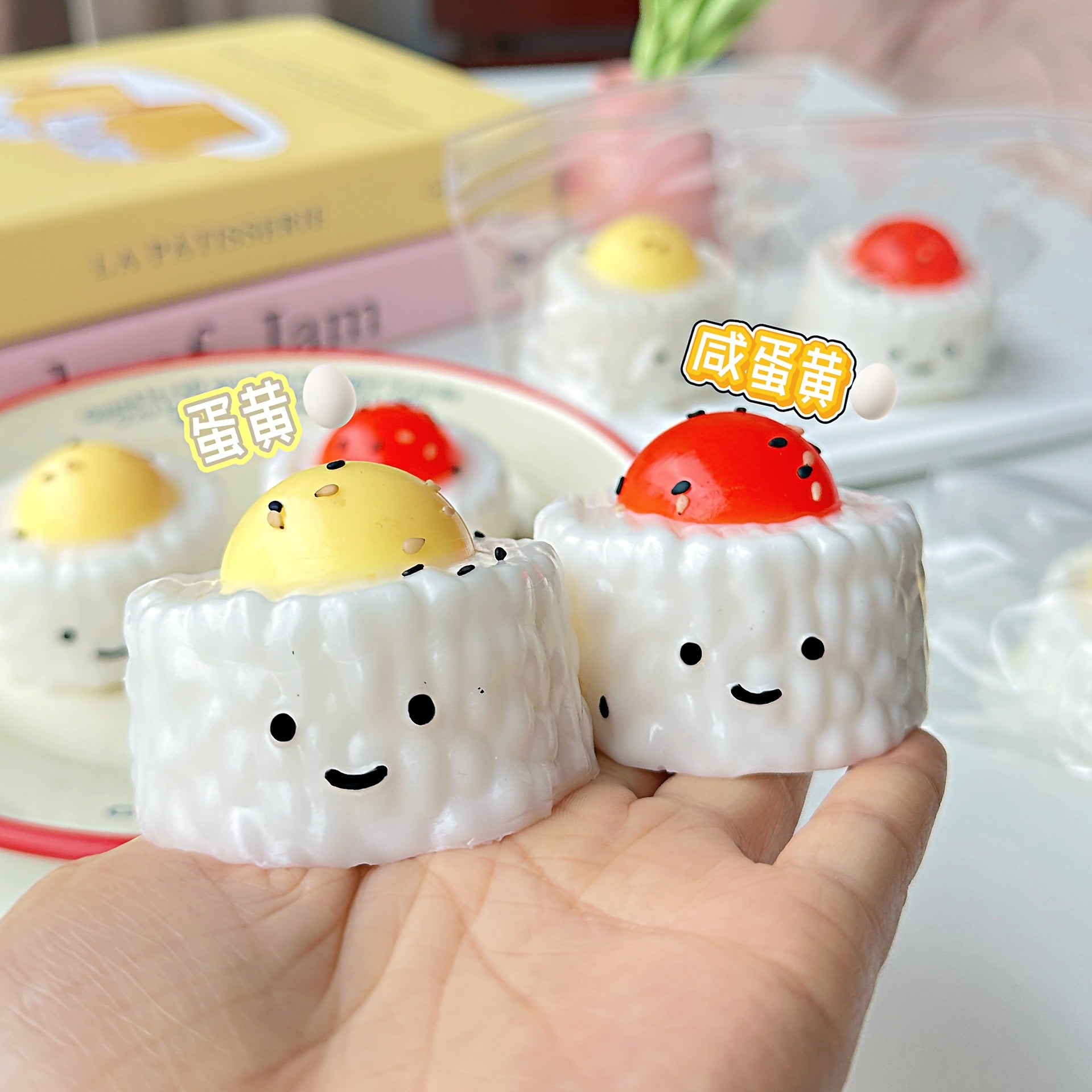 Speechless small steamed buns, pinch Le water feeling burst pulp, cream feeling decompression DIY food grade silicone homemade decompression toy