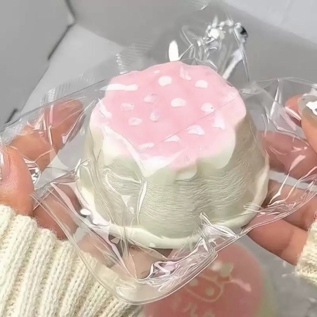 Xiaohongshu best selling peach milk pinch fun slow rebound food grade silicone decompression toy creative handmade food toy