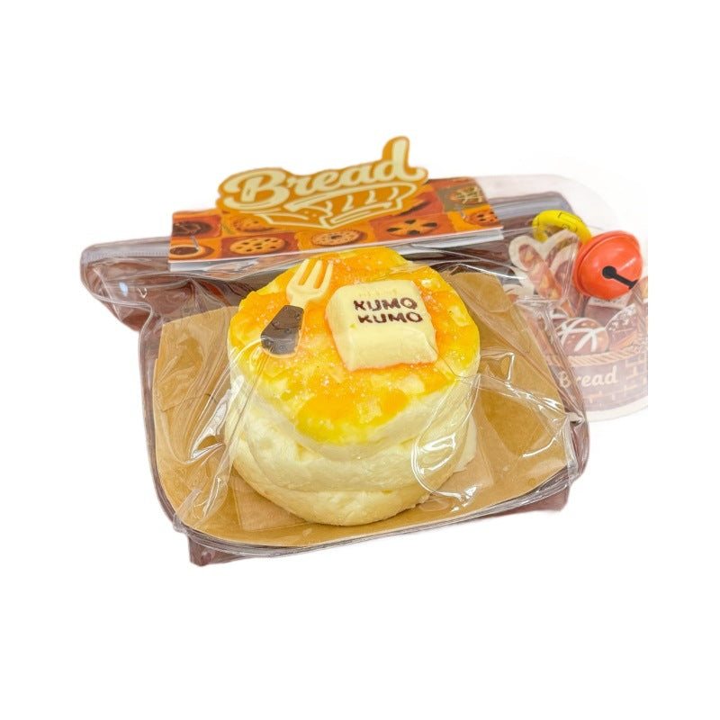 Kumo waffles, cream mud, dry bar mud, kneading music, food grade silicone children's toys, decompression, kneading music play