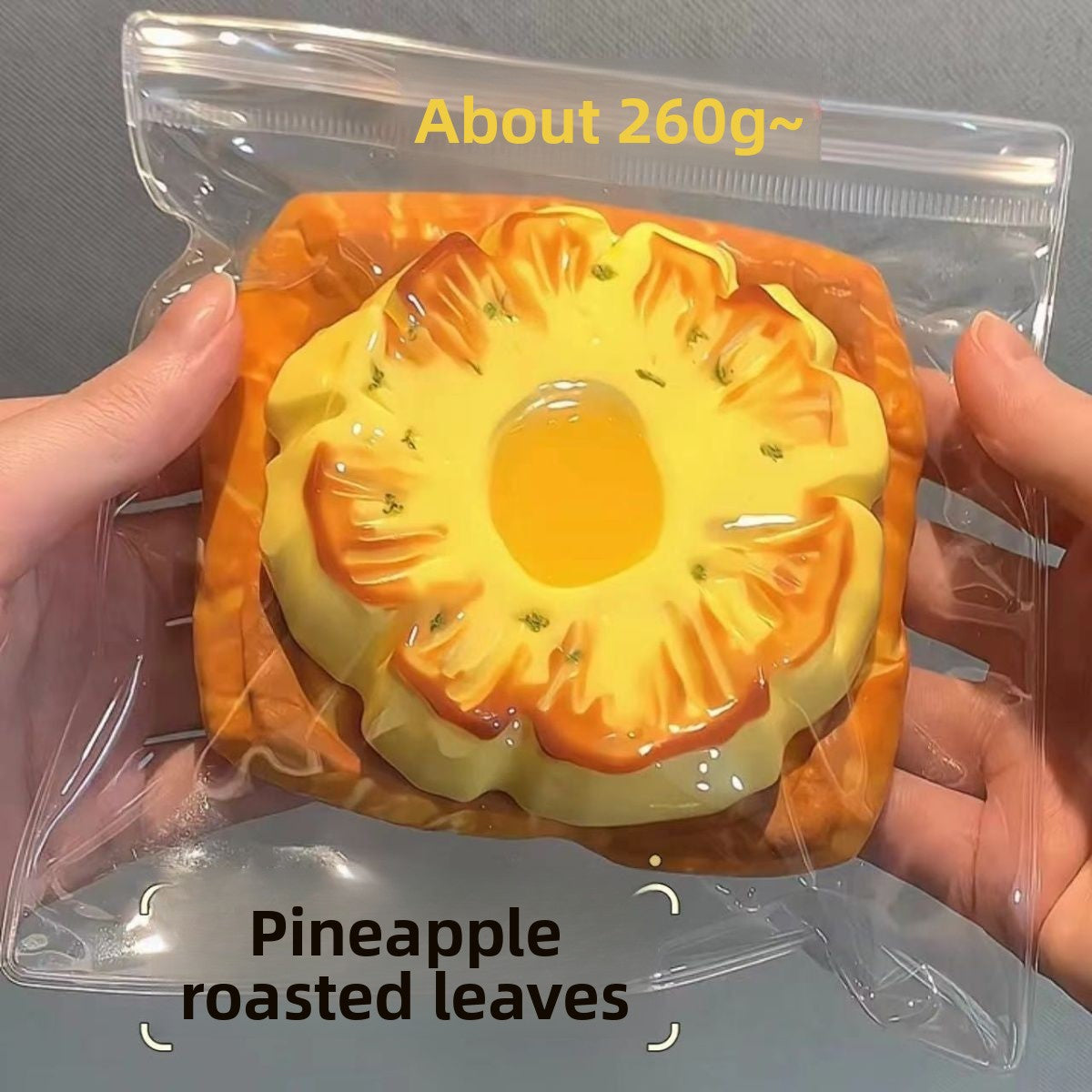 Pineapple baked toast silicone pinch music slow rebound food grade decompression artifact milk mud feeling super soft toy gift