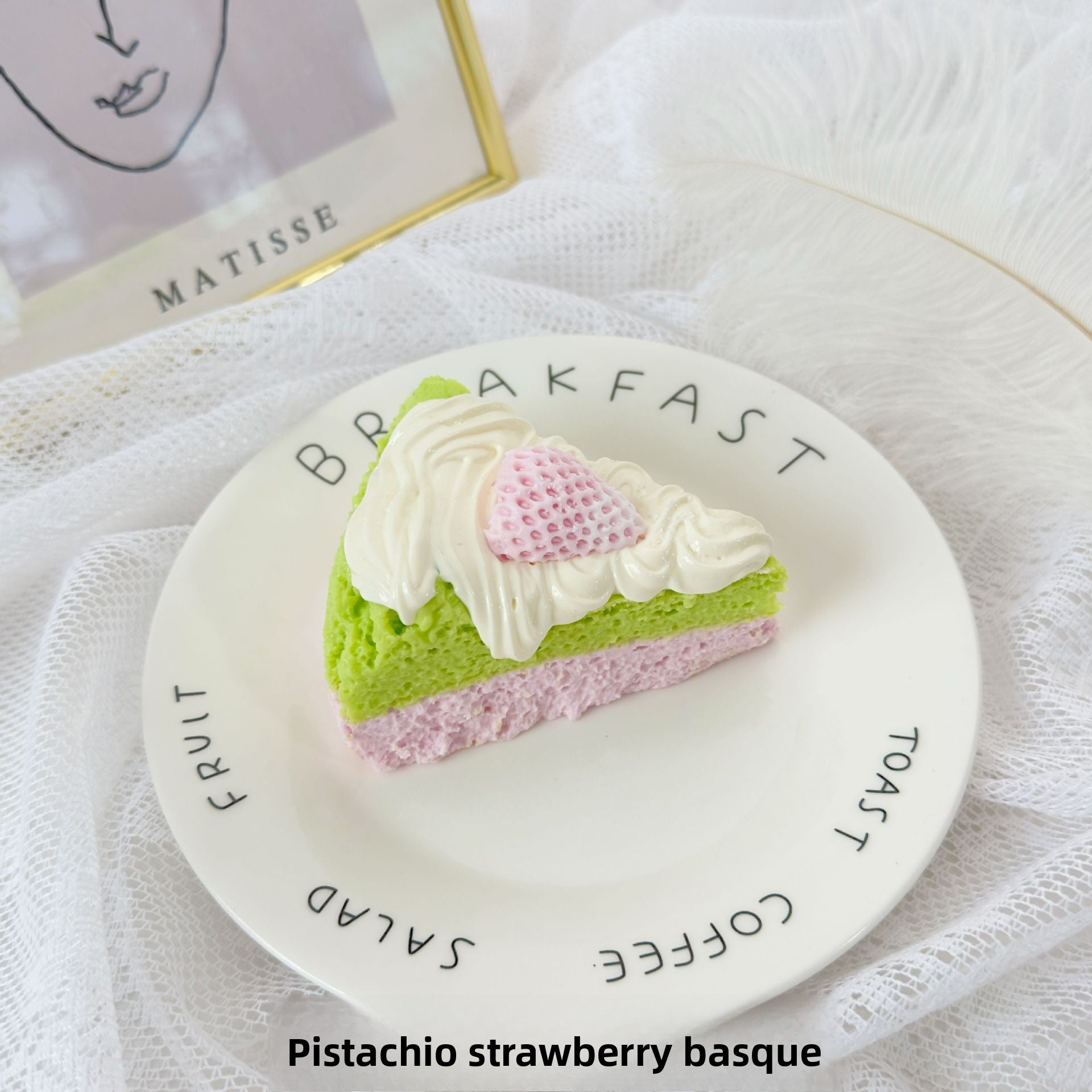 Basque series xiaohongshu best sellingartificial food pinch fun kids toys decompression food play cream mud pinch