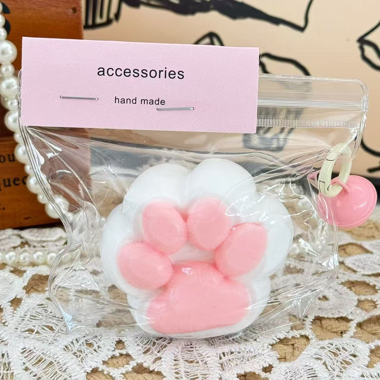 Cat's claw series cream mud dry bar mud kneading music feeling food grade silicone children's toy decompression kneading music toy