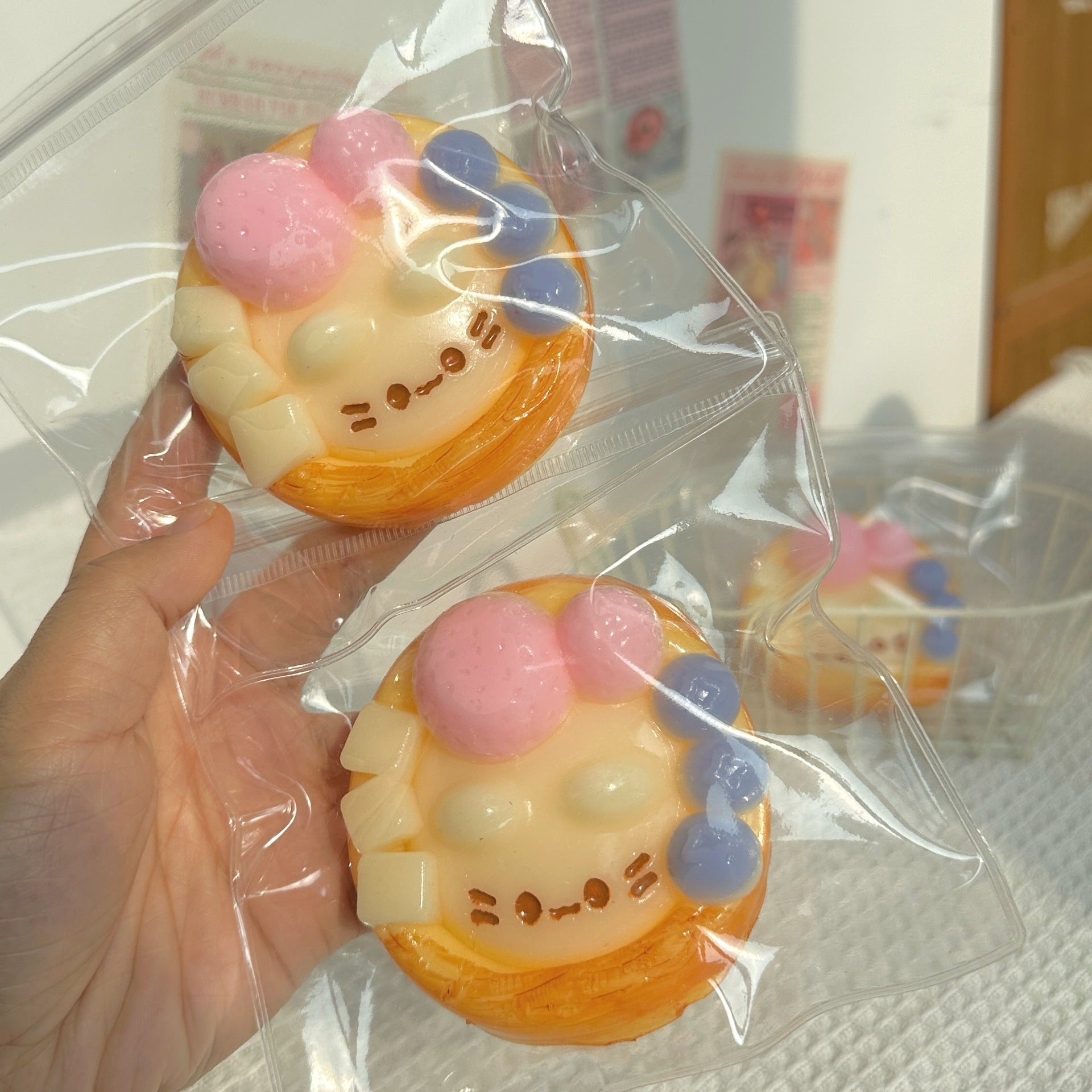 Speechless small steamed buns, pinch Le water feeling burst pulp, cream feeling decompression DIY food grade silicone homemade decompression toy