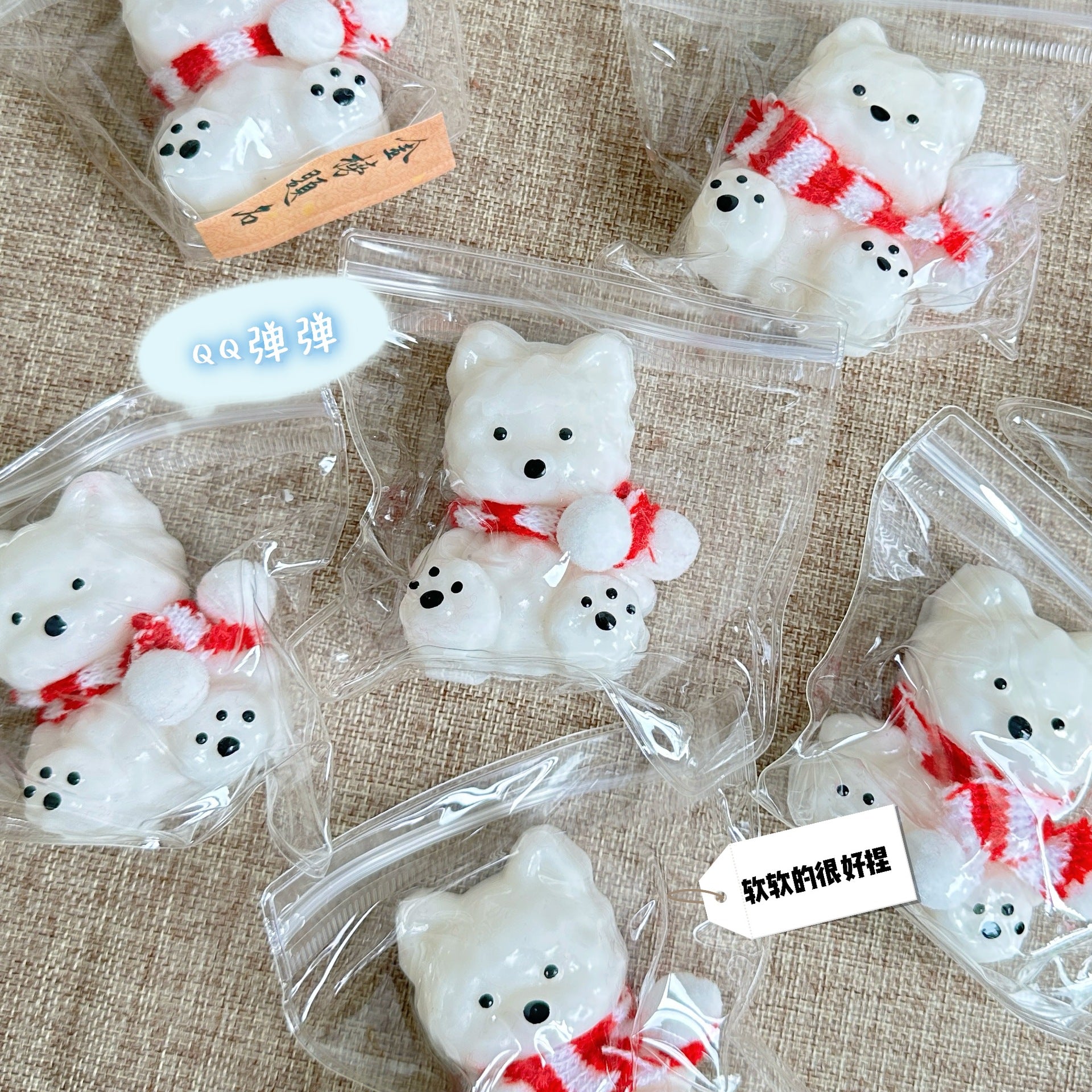 Speechless small steamed buns, pinch Le water feeling burst pulp, cream feeling decompression DIY food grade silicone homemade decompression toy