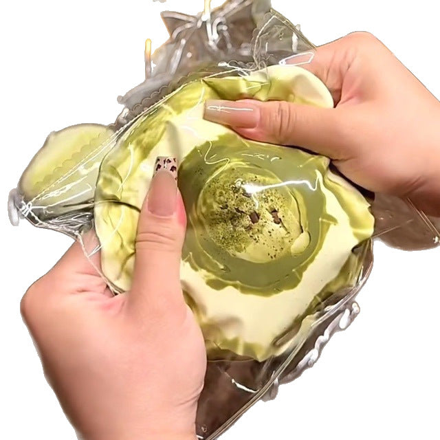 Food-grade silicone matcha smudged chocolate big pudding rebound toy cute high-value students vent and decompress